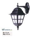 Ayaz 40x25 Çıtalı Fenerli Park Bahçe Aydınlatma Duvar Apliği