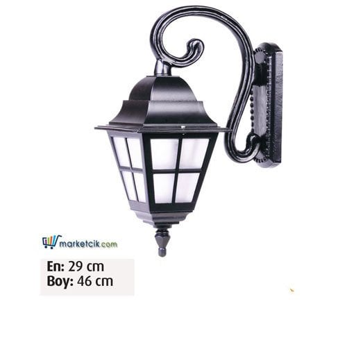 Ayaz 46x29 Çıtalı Fenerli Park Bahçe Aydınlatma Duvar Apliği