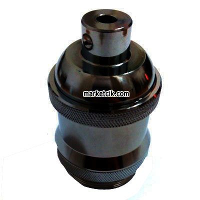 Marketcik Lale Halkalı Platin Metal E27 Duy Dekoratif Standart Avize Şişe Ampul Duyu