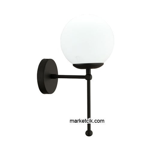Marketcik RTA115-102 Dekoratif Siyah Retro Modern Duvar Aplik