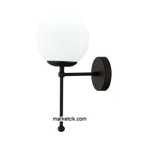 Marketcik RTA115-102 Dekoratif Siyah Retro Modern Duvar Aplik