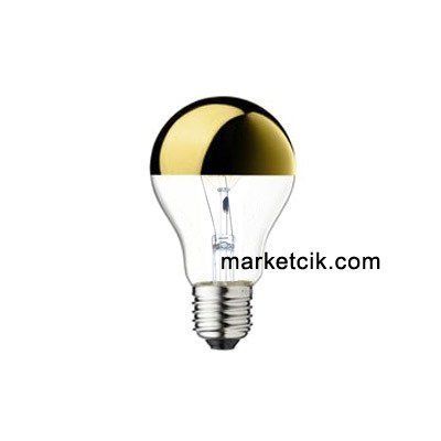40 Watt E27 Duy Altın Tepeli Aynalı Makyaj Masası Dekoratif Normal Ampul