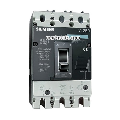 Siemens VL250 3x160-200A Kompakt Şalter 70kA