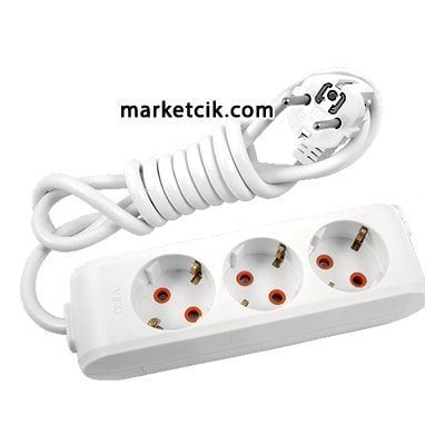 Viko by Panasonic Multi-let 3lü 3 Metre Kablolu Topraklı Grup Priz