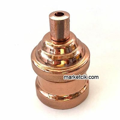 Marketcik Dekoratif Metal Bakır Lale E27 Duy