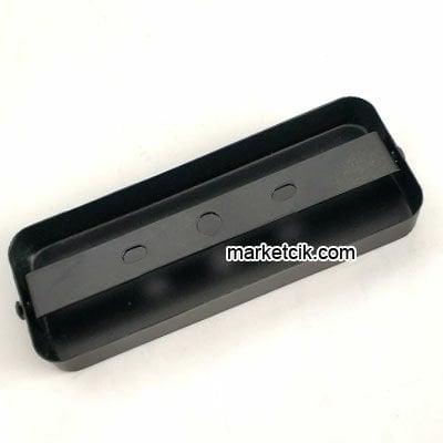 Marketcik Avize, Abajur İçin 2 Delikli Dikdörtgen Siyah Metal Rozans