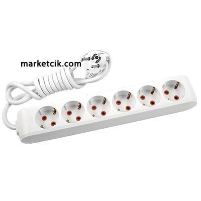 Viko by Panasonic Multi-let 6lı 3 Metre Kablolu Topraklı Grup Priz