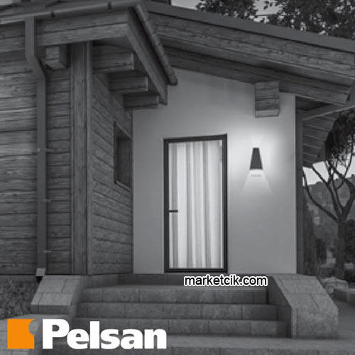 Pelsan Cono 2x3 Watt Alüminyum Park Bahçe Aydınlatma Led Duvar Aplik 3000K