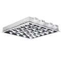 Pelsan 2x18 W Sıva Altı Çift Parabolik Armatür,  7 Lamel, Elektronik Balast
