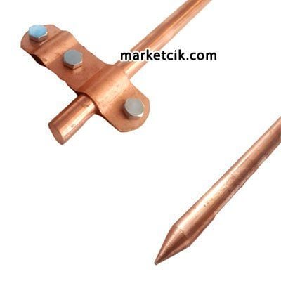 Marketcik 12mm Tam Bakır Topraklama Çubuğu 80 cm