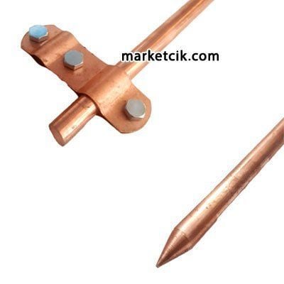 Marketcik 13mm Tam Bakır Topraklama Çubuğu 1 metre