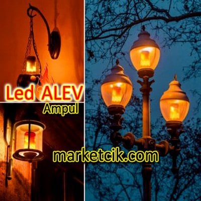 Led Alev Ampul, 5 Watt E27 Duy Ateş Efektli Led Alevli Lamba