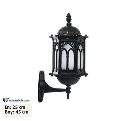 Ayaz 45x25 Alüminyum Osmanlı Fenerli Park Bahçe Aydınlatma Duvar Apliği