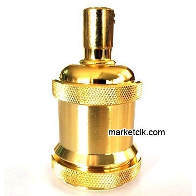 Marketcik Dekoratif Sarı Metal E27 Duy