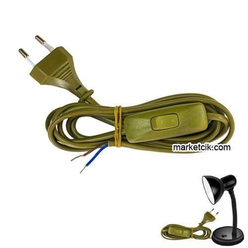 Marketcik Çini Seramik Vazo Abajur Masa Lambası Aydınlatma Sistemi Beyaz E27 Duy