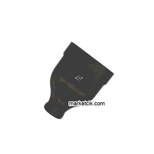 Marketcik Dekoratif Siyah Yassı Kablo Ucu Dişi Fiş