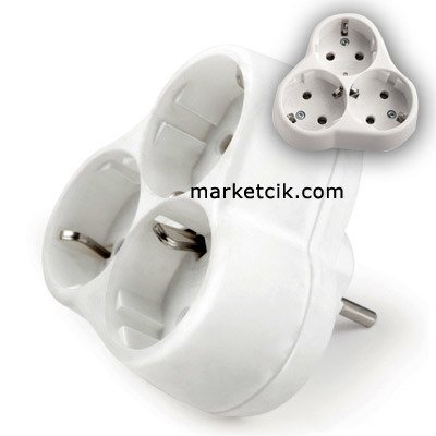 Viko by Panasonic Yonca Topraklı 3 lü Fiş Priz