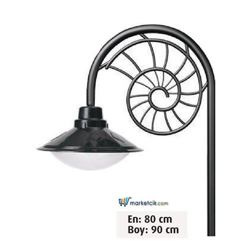 Ayaz 90x80 ABS Salyangoz Model Park Bahçe Aydınlatma Duvar Apliği