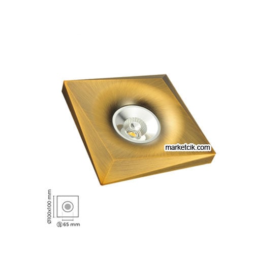 Marketcik MR4009 Sıva Altı Dekoratif Eskitme Led Spot Armatür Beyaz-Günışığı Işık