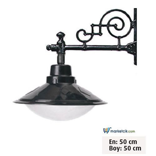Ayaz 50x50 ABS Salyangoz Model Park Bahçe Aydınlatma Duvar Apliği