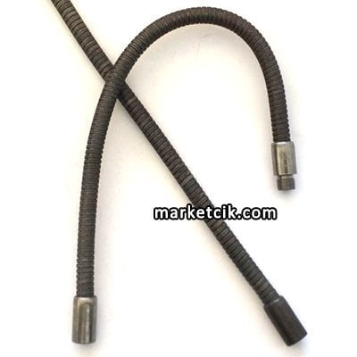 Kıvrımlı Spiral Aplik ve Masa Lambası Borusu 17 mm Boyanabilir Ham Demir