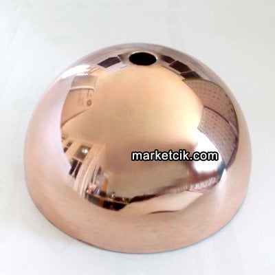 Marketcik Yuvarlak Bakır Plastik Küre Rozans 9,5 cm
