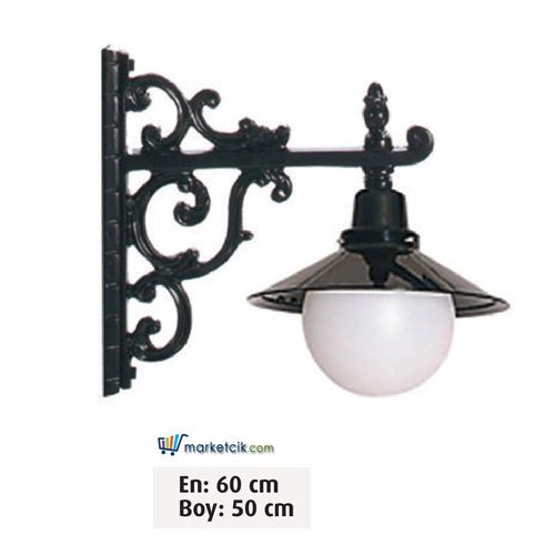 Ayaz 50x60 Alüminyum Salyangoz Model Park Bahçe Aydınlatma Duvar Apliği