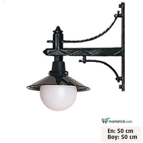 Ayaz 50x50 Alüminyum Salyangoz Model Park Bahçe Aydınlatma Duvar Apliği