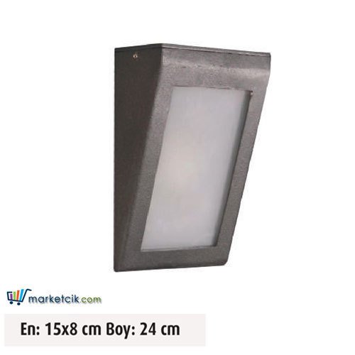 Ayaz 24x15 Bollard Park Bahçe Aydınlatma Duvar Apliği