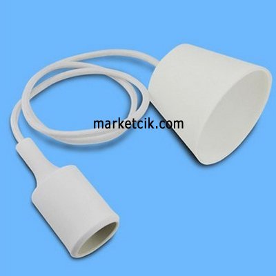 Marketcik Dekoratif 1 Metre E27 Beyaz Renkli Silikon Duy, STOK SORUNUZ