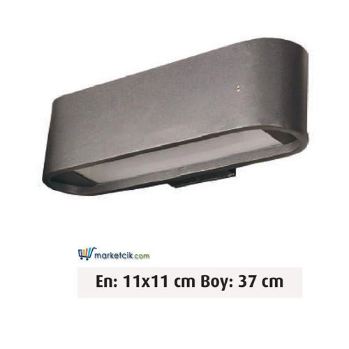 Ayaz 37x11 Bollard Park Bahçe Aydınlatma Duvar Apliği