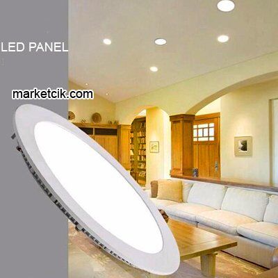 Pelsan-Tio 18 Watt Sıva Altı Led Slim Panel Sarı-Günışığı-Beyaz Işık 10 Adet