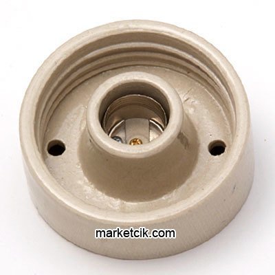 Marketcik E27 Büyük Glop Porselen Duvar Duy