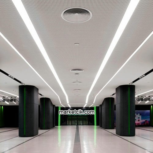 80 cm 25 Watt Günışığı Işık Sıva Altı Led Linear Aydınlatma, Mimari Led Aydınlatma 3000-4000 Kalvin