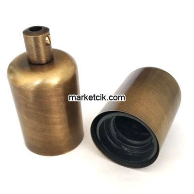 Marketcik Dekoratif Metal Eskitme Lale E27 Duy
