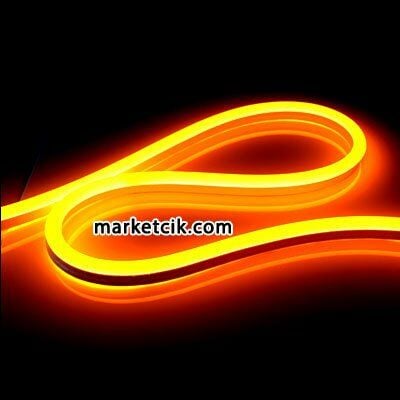 Ayaz İç ve Dış Mekan Neon Led Hortum Amber Işık
