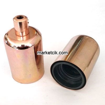Marketcik Dekoratif Metal Bakır Lale E27 Duy