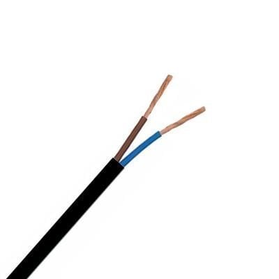 Marketcik 2x0,50 mm Dekoratif Askı Abajur İçin Yuvarlak Siyah TTR Kablo, 5 Metre