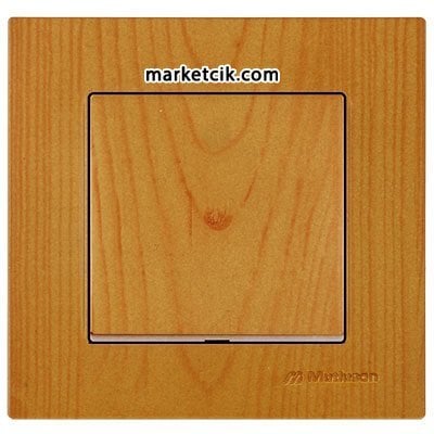 Mutlusan Rita Ahşap Serisi Meşe Tekli Anahtar Priz