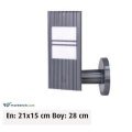 Ayaz 28x21 Bollard Park Bahçe Aydınlatma Duvar Apliği