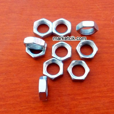 Duy ve Avize Montajı İçin 1/8 Dişli Somun, 10 Adet