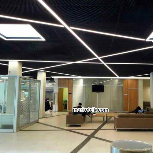 120 cm 38 Watt Günışığı Işık Sıva Altı Led Linear Aydınlatma, Mimari Led Aydınlatma 3000-4000 Kalvin