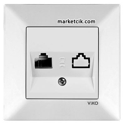 Viko by Panasonic Meridian Krem Tekli Data İnternet Prizi RJ45 CAT5