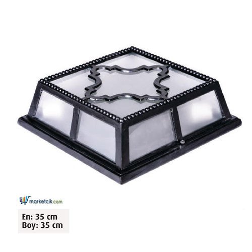 Ayaz 35x35 Bollard Park Bahçe Aydınlatma Duvar Apliği