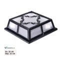 Ayaz 35x35 Bollard Park Bahçe Aydınlatma Duvar Apliği