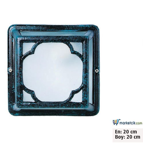 Ayaz 20x20 Bollard Park Bahçe Aydınlatma Duvar Apliği