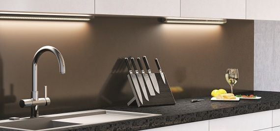 8-10 Watt Led Bant Armatür Sarı Günışığı, Tezgah Aydınlatma 57-58cm