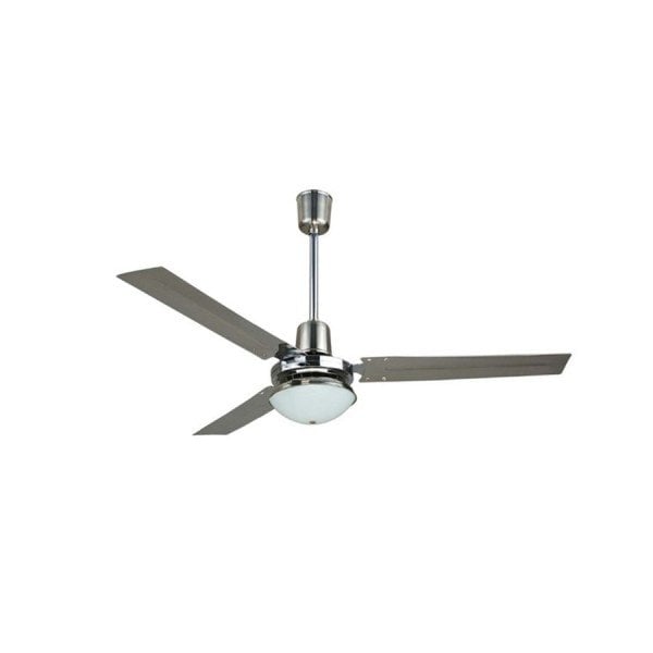 Kaşkar K48010 Aydınlatmalı 3 Kanatlı Tavan Vantilatörü Sate Nikel Renk