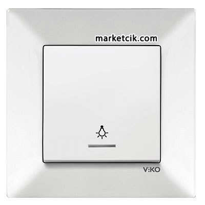 VİKO by Panasonic Meridian Krem Işıklı Light Merdiven Anahtar Prizi