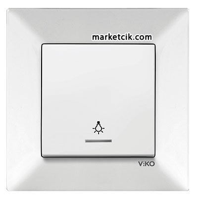 VİKO by Panasonic Meridian Krem Işıklı Light Merdiven Anahtar Prizi